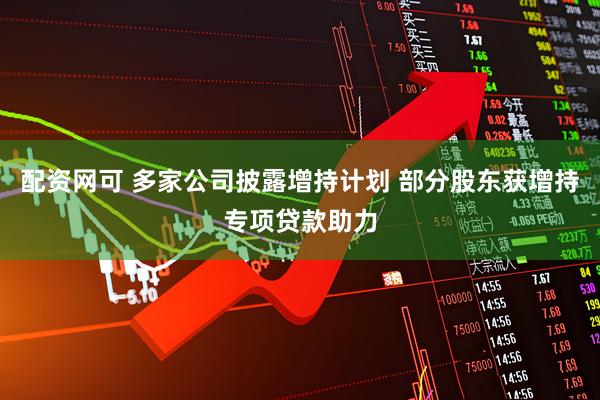 配资网可 多家公司披露增持计划 部分股东获增持专项贷款助力